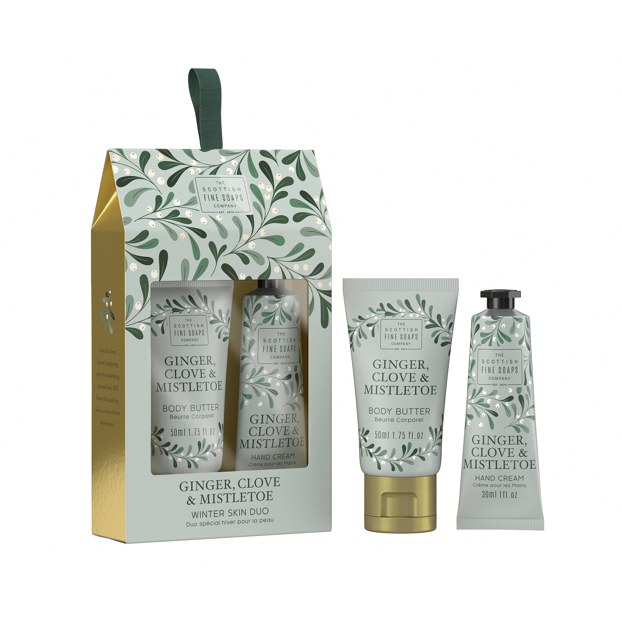 Ginger Clove Mistletoe Winter Skin Duo Brodie Countryfare