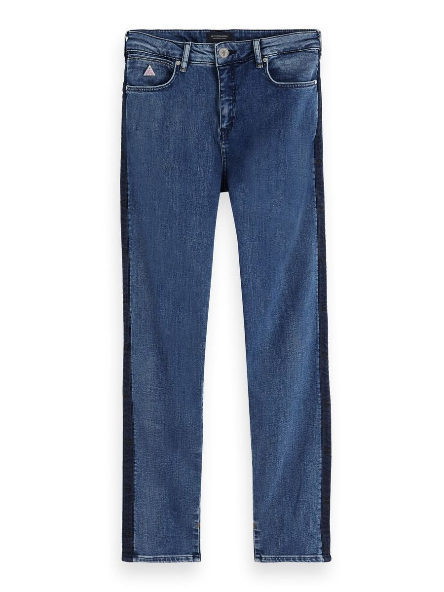 One on sale stripe jeans