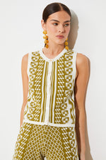 An image of the Suncoo Gablesi Sleeveless Cardigan