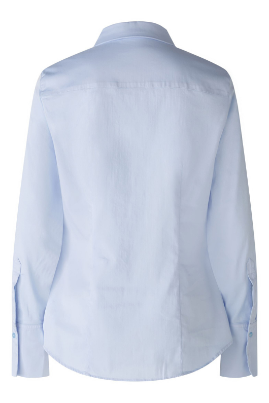 An image of the Oui Stretch Shirt in Light Blue.