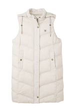 An image of the Lighthouse Savannah Ladies Long Gilet in Irish Cream.