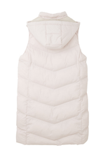 An image of the Lighthouse Savannah Ladies Long Gilet in Irish Cream.