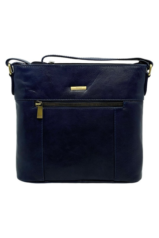 An image of the Nova Leathers Crossbody Bag in Navy.