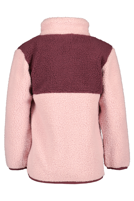 An image of the Didriksons Gosig Kids Half Zip Fleece in Dusty Pink.