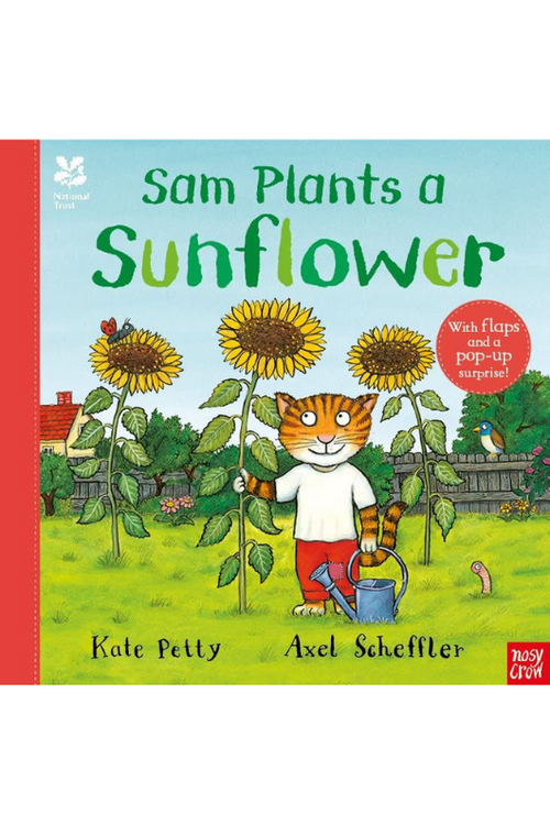 An image of the book Sam Plants a Sunflower by Kate Petty and Alex Scheffler.