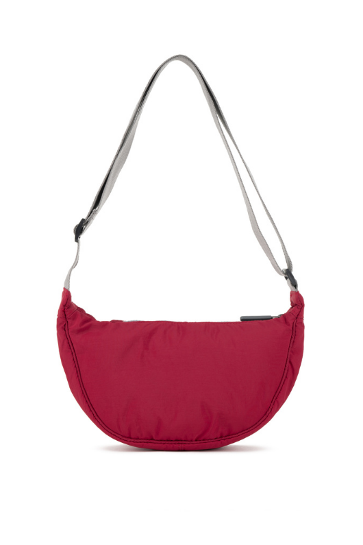 An image of the ROKA London Farringdon Crossbody in Berry.