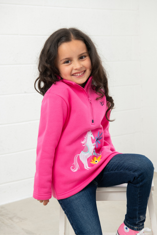 An image of the Lighthouse Robyn Jersey in Pink & Horse.