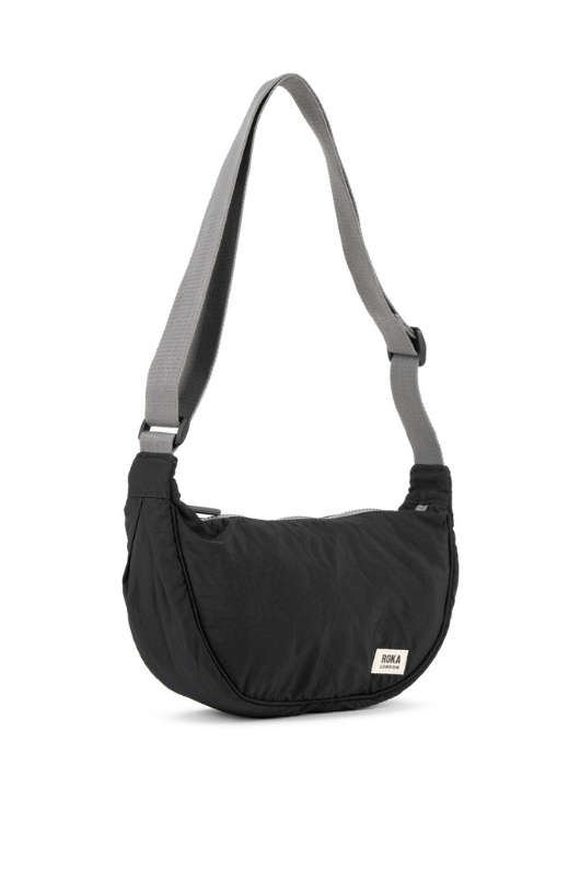 An image of the ROKA London Farringdon Crossbody in Black.