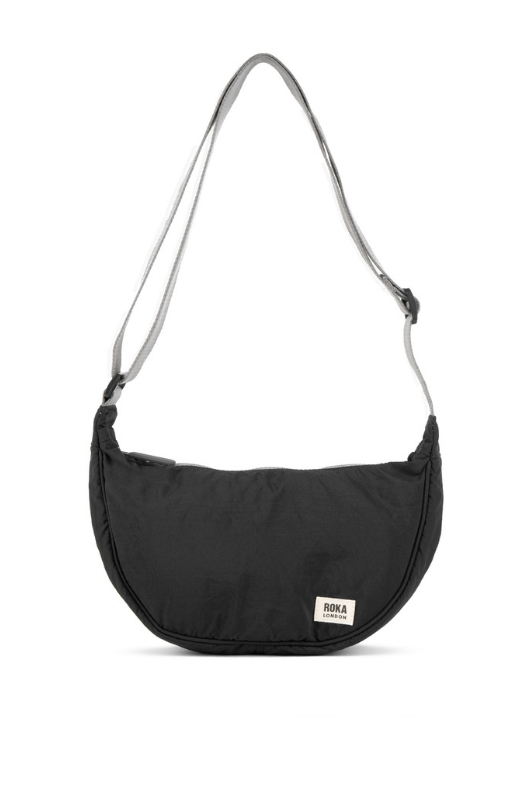 An image of the ROKA London Farringdon Crossbody in Black.