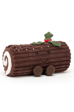 An image of the Jellycat Amuseables Yule Log.