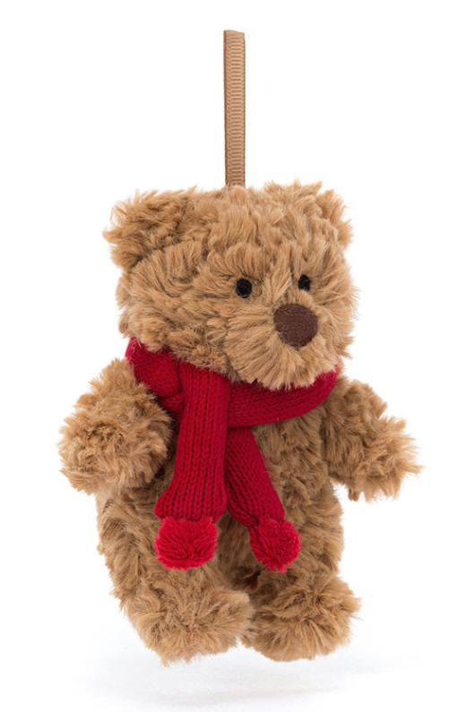 An image of the Jellycat Bartholomew Bear Decoration.