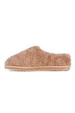 An image of the EMU Australia Joy Teddy Slippers in Camel.