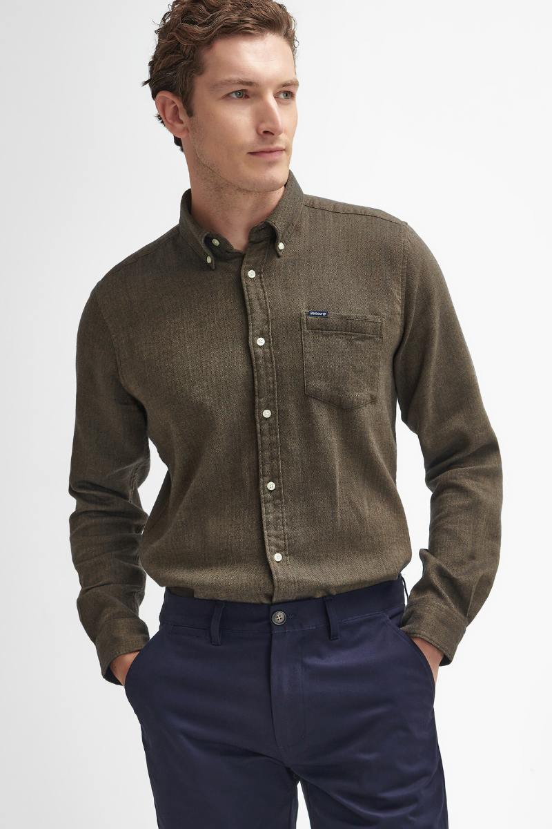 An image of the Barbour Sueded Tailored Trousers