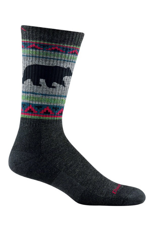 An image of the Darn Tough VanGrizzle Boot Midweight Hiking Socks in Charcoal.