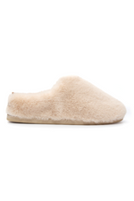 An image of the Bedroom Athletics Ariana Luxury Faux Fur Mule Slippers in Gingerbread.