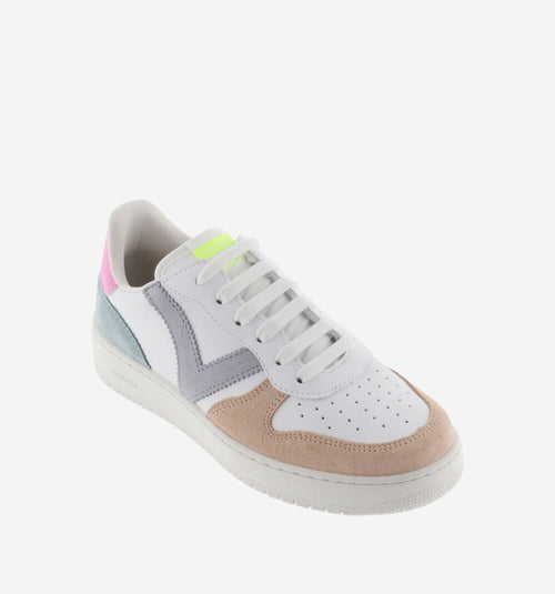 An image of the Victoria Seul Split Leather Multicolour Trainer