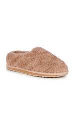 An image of the EMU Australia Joy Teddy Slippers in Camel.