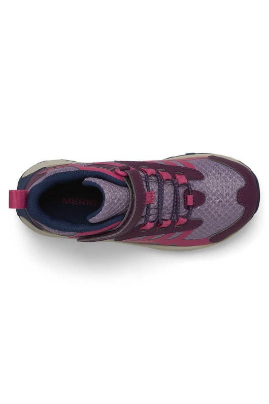 An image of the Merrell Moab Speed 2 Mid A/C Waterproof in Berry.