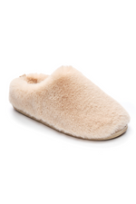 An image of the Bedroom Athletics Ariana Luxury Faux Fur Mule Slippers in Gingerbread.