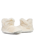 An image of the Bedroom Athletics Harriet Faux Fur Slipper Boots in Cream.