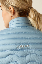 An image of the Ariat Ideal Down Gilet in Cerulean.