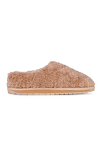 An image of the EMU Australia Joy Teddy Slippers in Camel.