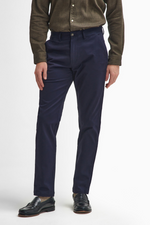 An image of the Barbour Sueded Tailored Trousers in Dark Navy.