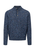 An image of the Fynch-Hatton Buttoned Troyer in Navy.