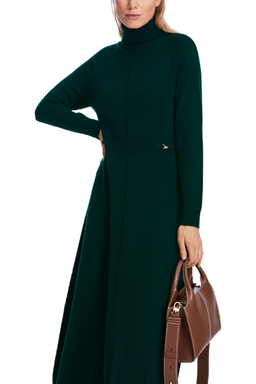 An image of the Marc Cain Knitted Dress in Conifer.