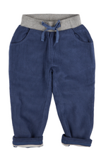 An image of the Pigeon Organics Lined Cord Trousers in Night Blue.