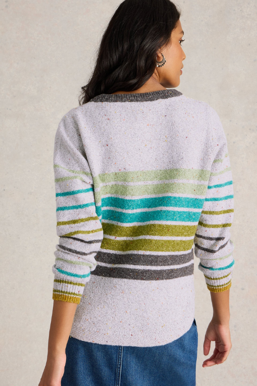 An image of the White Stuff Talia Nep Jumper in Natural Multi.