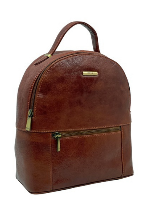 An image of the Nova Leathers Backpack in Cognac.