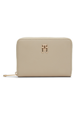 An image of the Tommy Hilfiger Chic TH Monogram Medium Wallet in Classic Beige.