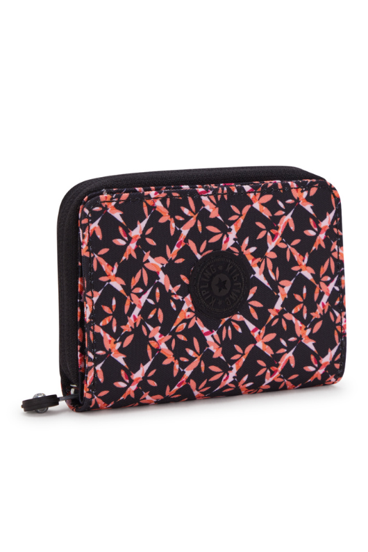 An image of the Kipling Money Love Wallet in Dancing Bouquet.