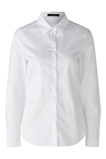 An image of the Oui Stretch Shirt in Optic White.