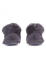 An image of the Bedroom Athletics Harriet Faux Fur Slipper Boots in Ink.