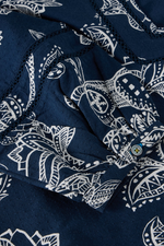 An image of the White Stuff Betty Tie Hem in Navy Print.