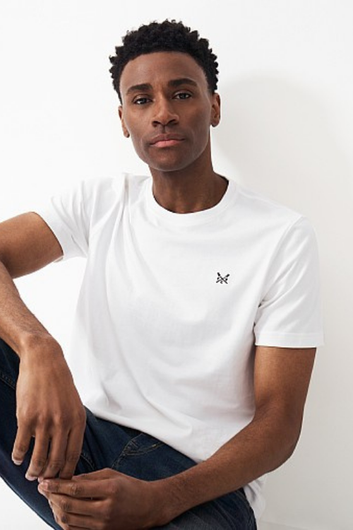 An image of the Crew Clothing Classic T-Shirt in Heritage White.