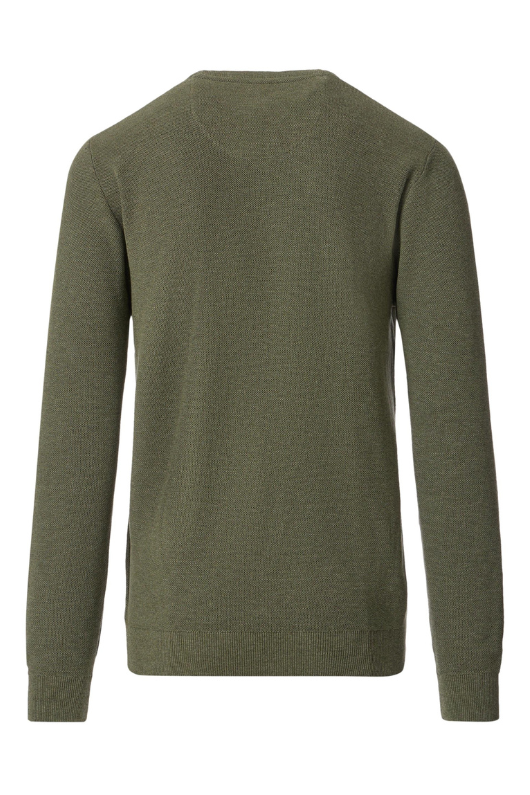 An image of the Casa Moda Crew Neck Sweater in Four Leaf Clover.