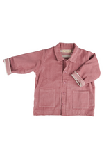 An image of the Pigeon Organics Lined Utility Jacket in Pink.