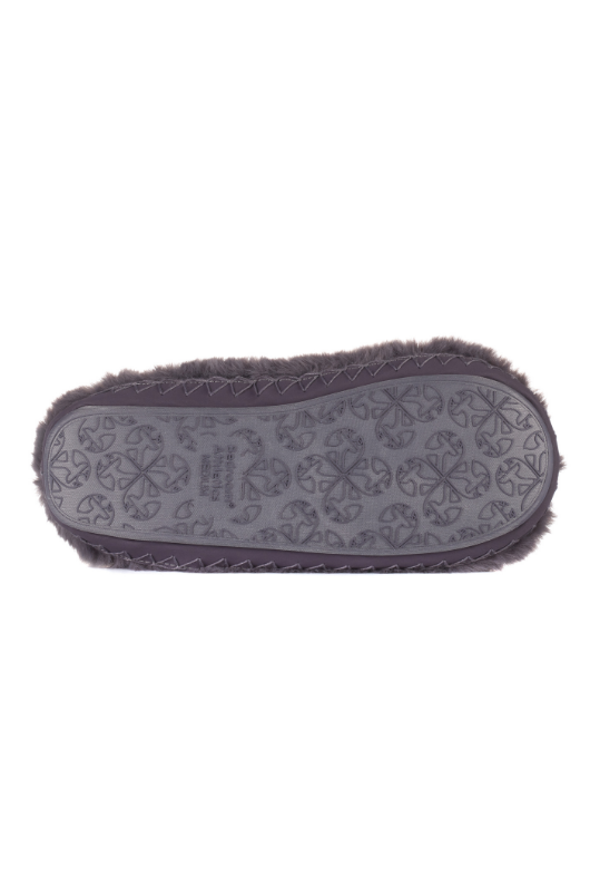 An image of the Bedroom Athletics Harriet Faux Fur Slipper Boots in Ink.