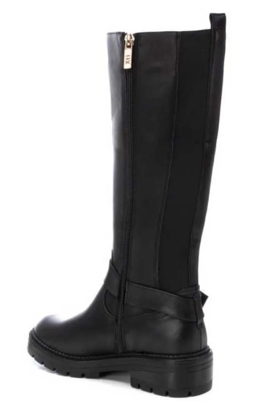 An image of the Xti Heeled Boots in Black.