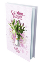 An image of the My Wellbeing Garden Planner & Journal in the style Purple Tulips.