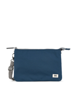 An image of the ROKA London Carnaby Crossbody XL in Deep Blue.