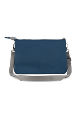 An image of the ROKA London Carnaby Crossbody XL in Deep Blue.