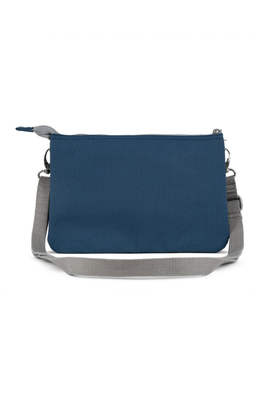 An image of the ROKA London Carnaby Crossbody XL in Deep Blue.