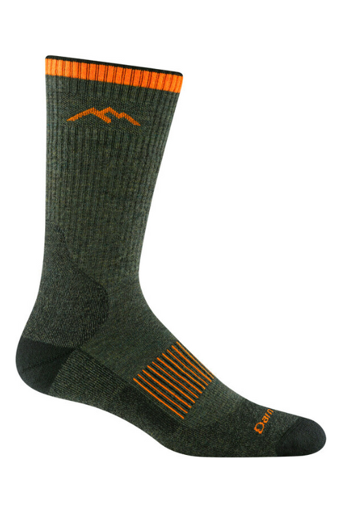 An image of the Darn Tough Hunting Midweight Boot Socks in Forest.