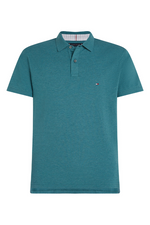 An image of the Tommy Hilfiger 1985 Regular Fit Polo Shirt in Green Heather.