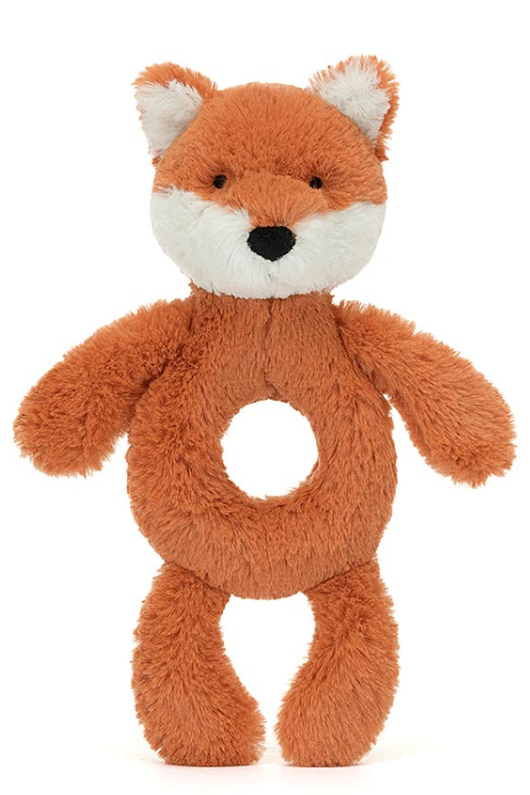 Jellycat Bashful Fox Cub Ring Rattle