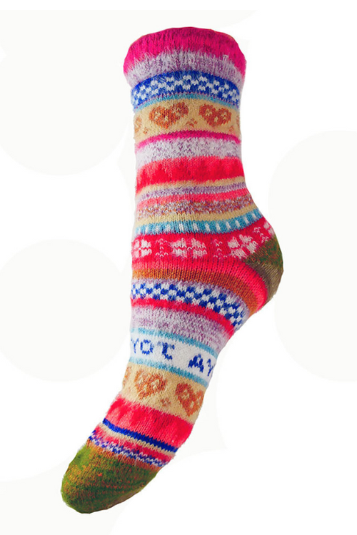 An image of the Joya Wool Blend Socks in Multi.